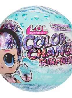 Papusa LOL Surprise Glitter Color Change cu 7 surprize
