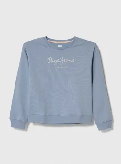 Pepe Jeans hanorac de bumbac pentru copii cu imprimeu