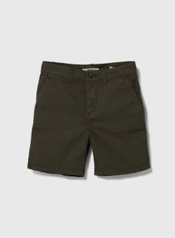 Pepe Jeans pantaloni scurti copii THEODORE SHORT culoarea verde, talie reglabila