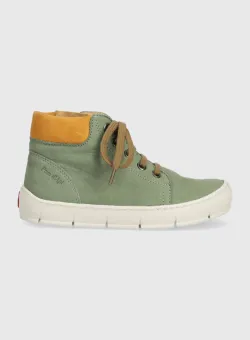 Pom D'api incaltaminte din piele pentru copii START TOP culoarea verde