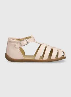 Pom D'api sandale din piele pentru copii culoarea roz