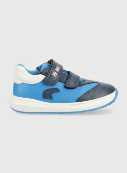 Primigi teniși din piele copii culoarea albastru marin