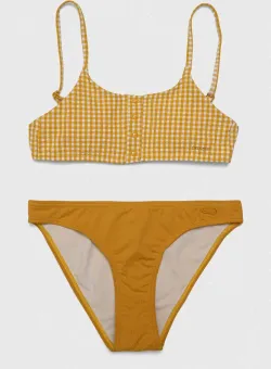 Protest costum de baie pentru copii din două piese culoarea galben