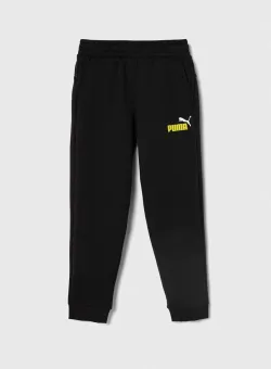 Puma pantaloni copii culoarea negru, melanj
