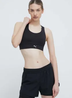 Puma sutien sport PWRbreathe culoarea negru, uni, 525074