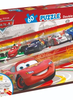 Puzzle 2 in 1 Lisciani Disney Cars, Plus, 60 piese