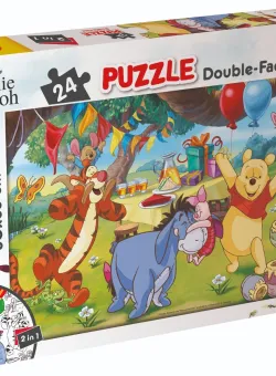 Puzzle 2 in 1 Lisciani Disney Winnie The Pooh, Plus, 24 piese
