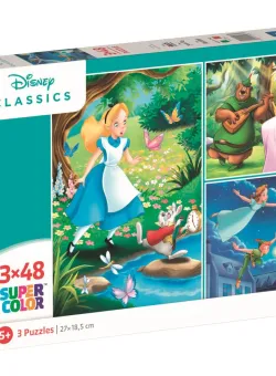 Puzzle Clementoni Disney Classic, 3 x 48 piese