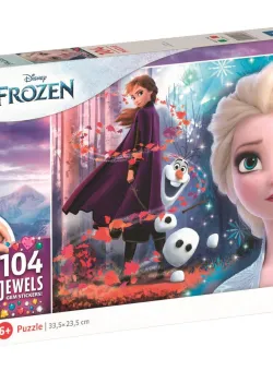 Puzzle Clementoni Disney Frozen 2 Jewels, 104 piese