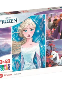 Puzzle Clementoni Disney Frozen, 3 x 48 piese