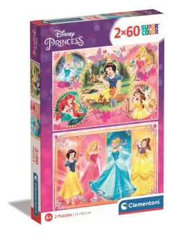 Puzzle Clementoni Disney Princess, 2 x 60 piese