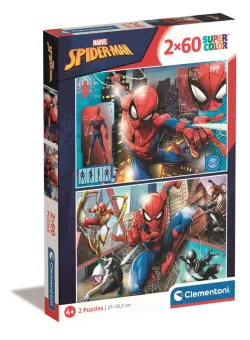 Puzzle Clementoni Spiderman, 2 x 60 piese