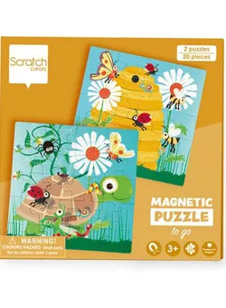 Puzzle magnetic Scratch, Petrecerea in gradina, 20 piese