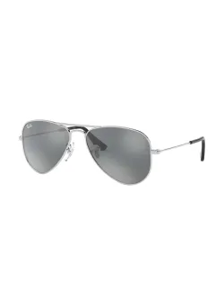 Ray-Ban ochelari de soare copii Junior Aviator culoarea gri, 0RJ9506S-Lustrzane