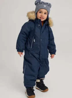 Reima combinezon bebe Gotland culoarea albastru marin