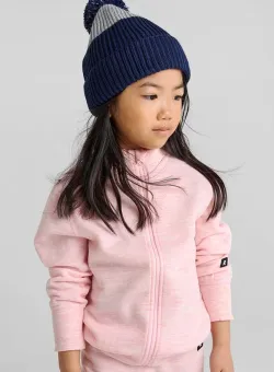 Reima șapcă de lână pentru copii Pilke culoarea albastru marin, de lana