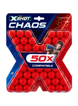 Rezerva proiectile 50 de bucati, X-Shot Chaos