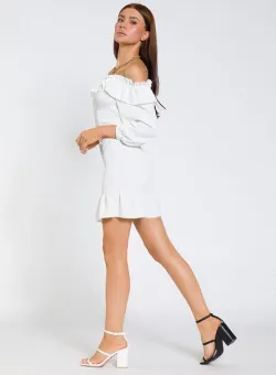 Rochie scurta Eliodora Alba