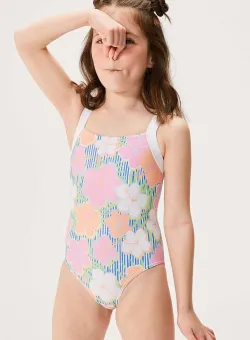Roxy costum de baie dintr-o bucată pentru copii TINY FLOWERNE