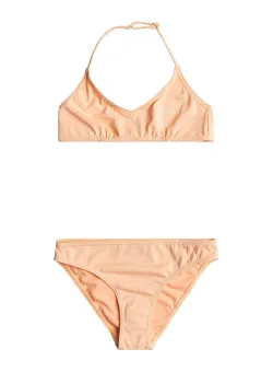 Roxy costum de baie pentru copii din două piese BASIC ACTIVE culoarea portocaliu