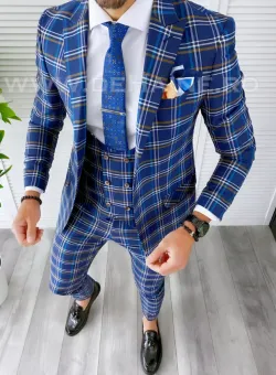Sacou barbati slim fit + Vesta B8393 O6-4.3