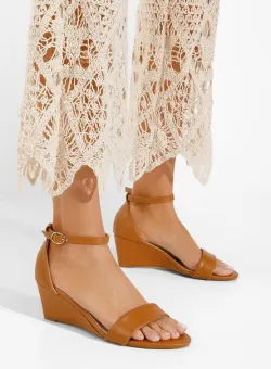 Sandale cu platforma Nalisa camel