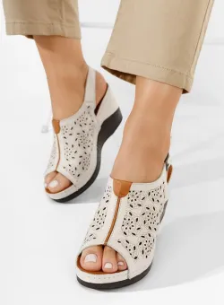 Sandale cu platforma Telma bej