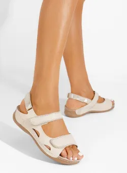 Sandale cu talpa ortopedica Carlia bej