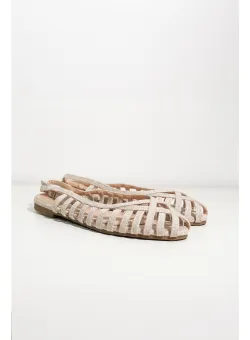 Sandale Ilona bej casual cu talpa joasa