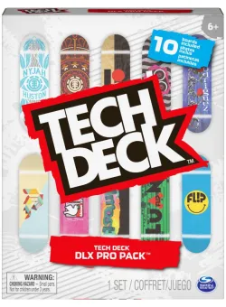 Set 10 mini placi skateboard, Tech Deck, DLX Pro Pack, 20131972