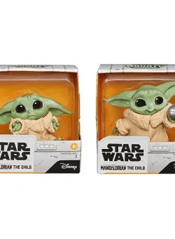 Set 2 figurine Star Wars, Baby Yoda, The Child, Holdme Balltoy, 5 cm