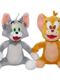 Set 2 jucarii de plus Tom And Jerry, Play By Play, 18 cm