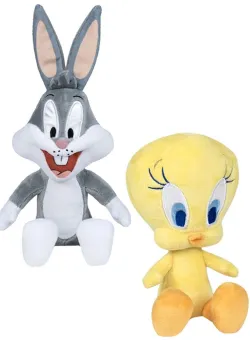 Set 2 jucarii din plus Play By Play, Bugs Bunny, 18 cm si Tweety, 16 cm