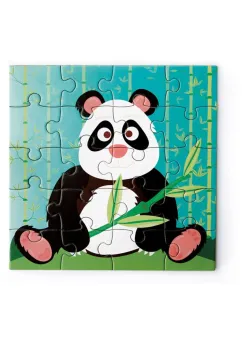 Set 2 Puzzle-uri magnetice, Scratch, Tip carte panda, 20 Piese