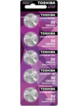 Set 5 baterii Toshiba, CR2032, 3 V