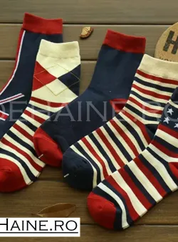 Set 5 sosete cu imprimeu A8841