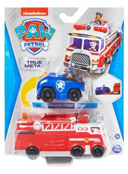 Set de joaca, masina de pompieri si figurina metalica, Paw Patrol