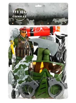 Set de joaca, soldat de lupta cu accesorii, Hero Combat, 31.5 cm