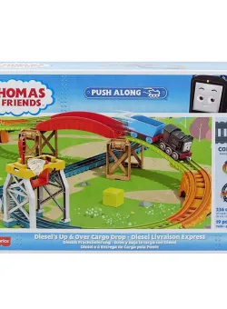 Set de joaca Thomas and Friends, Trenulet cu circuit, Diesels Up Over Cargo Drop, HPM62