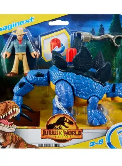  Set dinozaur cu figurina, Imaginext Jurassic World, Stegosaurus, GVV64