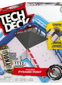 Set mini skateboard cu rampa, Tech Deck, Pyramid Point, 20139396