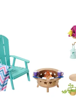 Set mobilier de gradina pentru papusi, Barbie, HJV33