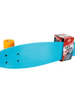 Skateboard din plastic, Rising Sports Xtreme, Albastru, 58 cm