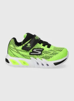 Skechers sneakers pentru copii FLEX-GLOW ELITE VORLO culoarea verde