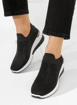 Sneakers cu platforma Alsina negri