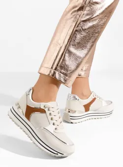 Sneakers cu platformă Jasena bej