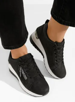 Sneakers cu platforma Sevima negri