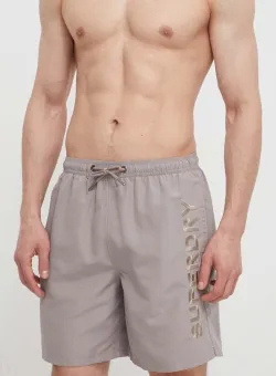 Superdry pantaloni scurti de baie culoarea bej