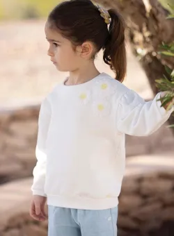 Tartine et Chocolat hanorac de bumbac pentru bebelusi culoarea bej, cu imprimeu