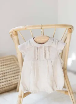 Tartine et Chocolat salopetă de in pentru bebeluși